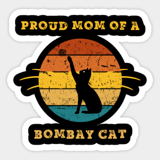 bombay cat mom Sticker